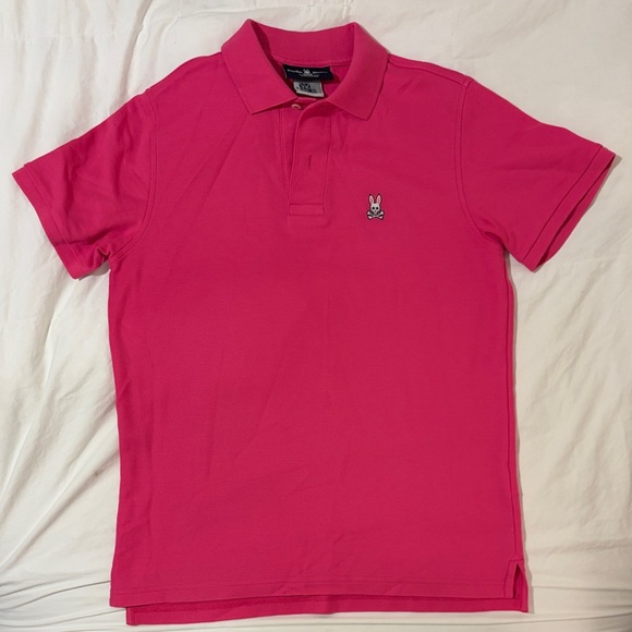 Psycho Bunny Polo Pique Shirt Trio set combo - Lavender, Green, Fuchsia - Picture 6 of 11